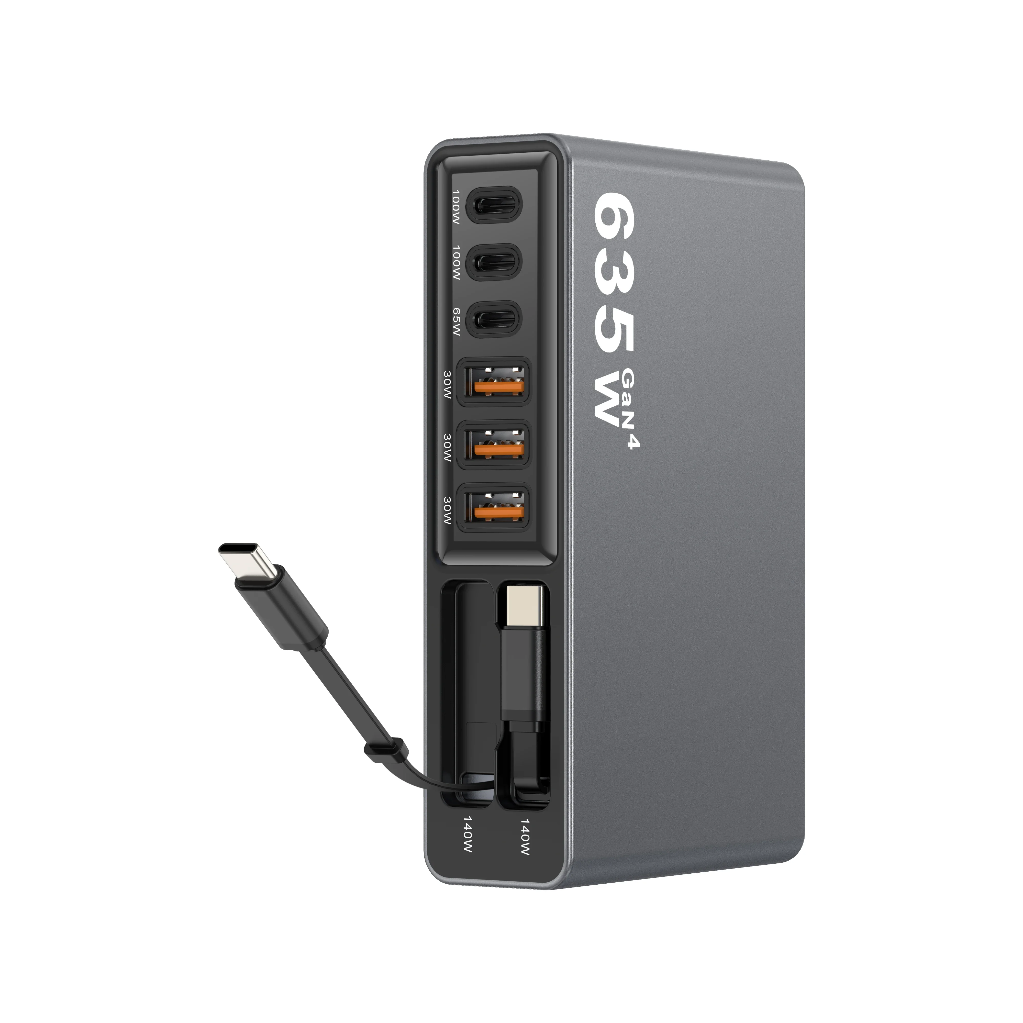 635w-gan4-multi-port-charging-station-high-power-usb-c-desktop-charger-with-built-in-cables-for-phones-gaming-devices