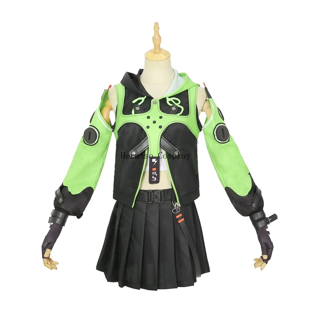 Game Zenless Zone Zero Anby Cosplay Costume Cos ZZZ Anby Demara Cosplay Costume Cosplay Wig Women Girls Top Skirt Toy Uniform