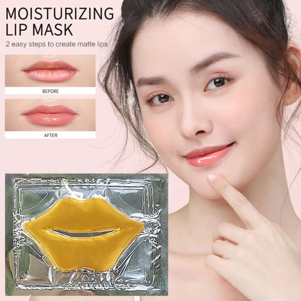 10 Stuks Collageen Lipmasker Hydraterende Anti Rimpel Voedende Schoonheid Lippen Zorg Labiaal Vochtinbrengende Lippatches Gel Pads Huidverzorging