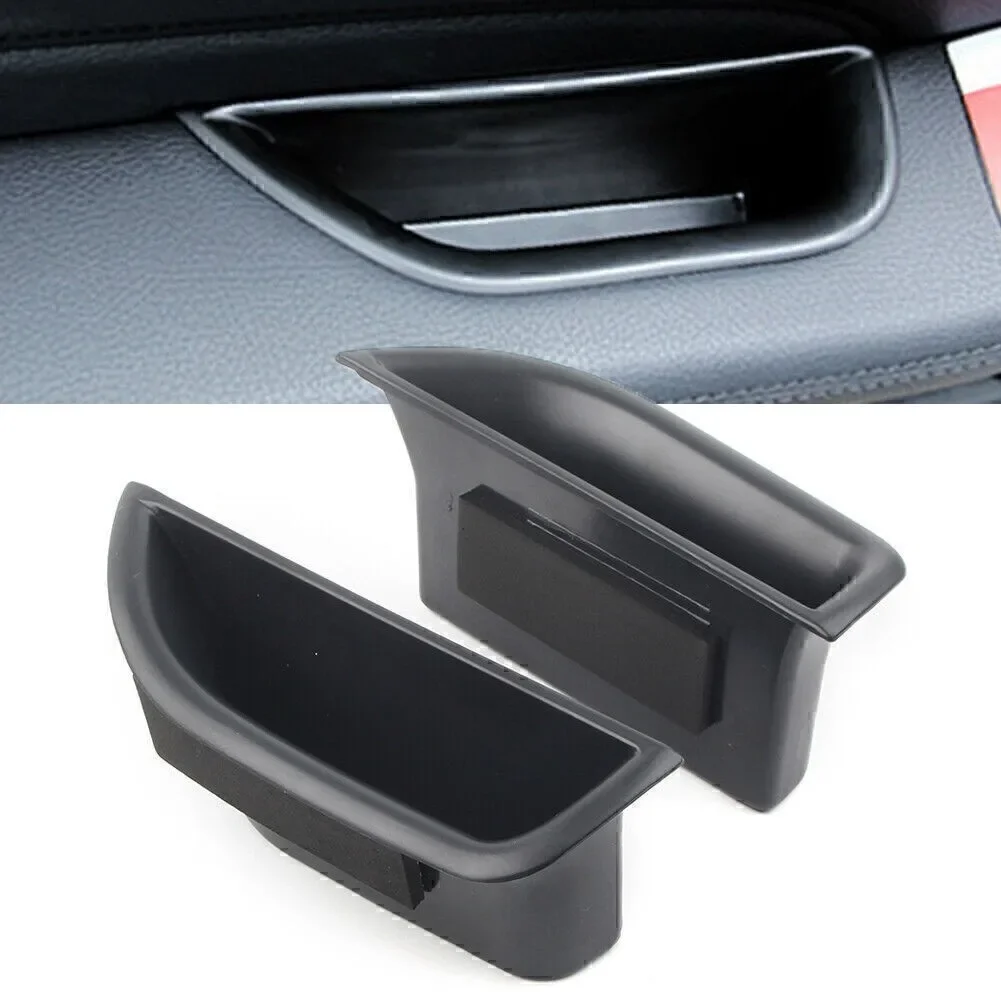 ABS Car Door Handle Container Holder Tray Storage Box For Mercedes Benz E Class W212 W207 2010-2015 Phone Organizer Accessories