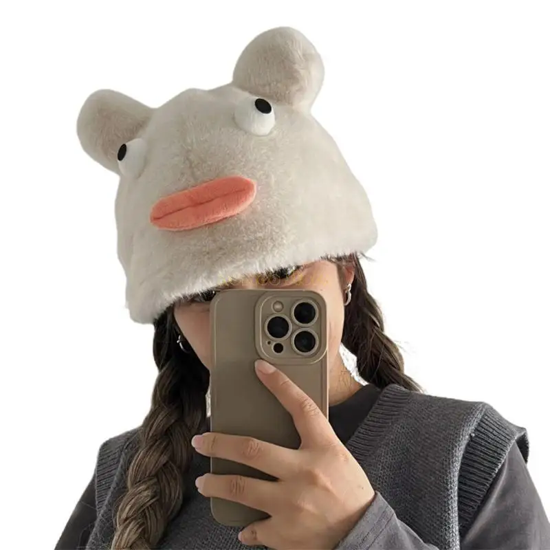 31BF مضحك قبعة الكرتون الجدة الدب الأذن قبعة صغيرة قبعة الشتاء الجمجمة قبعة فتاة التزلج قبعة #4