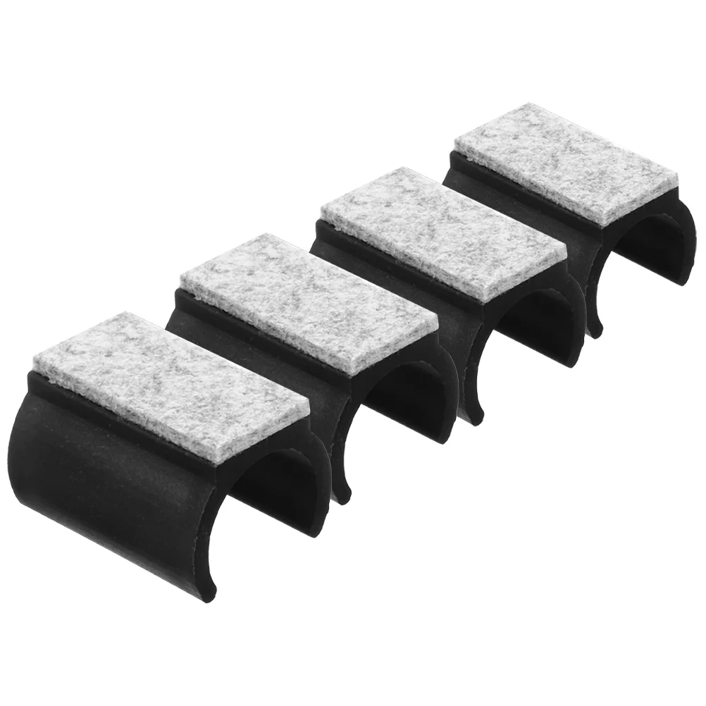 4 Pcs Chair Protector Stoppers Wheels Chairs Felt Pads for Leg Hardwood Floors Mat