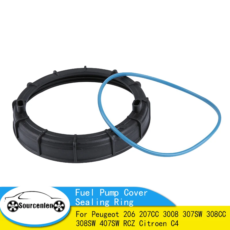 New Fuel Pump Cover Sealing Ring For Peugeot 206 207CC 3008 307SW 308CC 308SW 407SW RCZ Citroen C4 153130 153141 9633283880