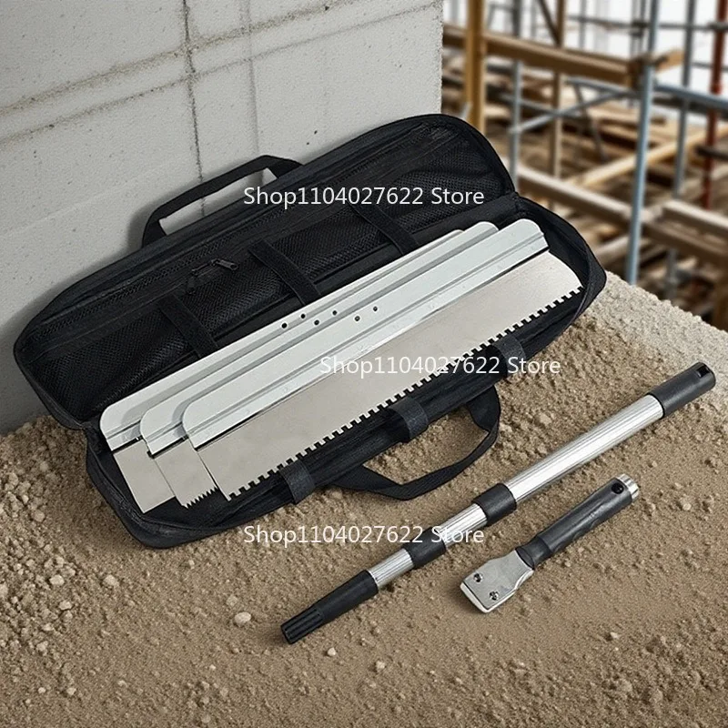 

For16-дюймовый стоящий толкающий нож, сменный телескопический стержень, регулируемый скребок для эпоксидной смолы, самовыравнивающийся скребок для цемента