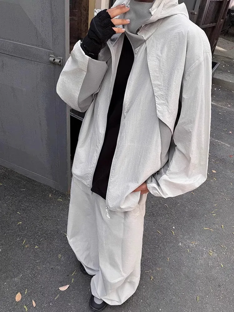 

Мужской летний тонкий ледяной шелк Qui Dry Велосипедный костюм для спорта на открытом воздухе Jaet UPF50 + Защита от солнца Оригинальная пряжа Деконструированная Bre...