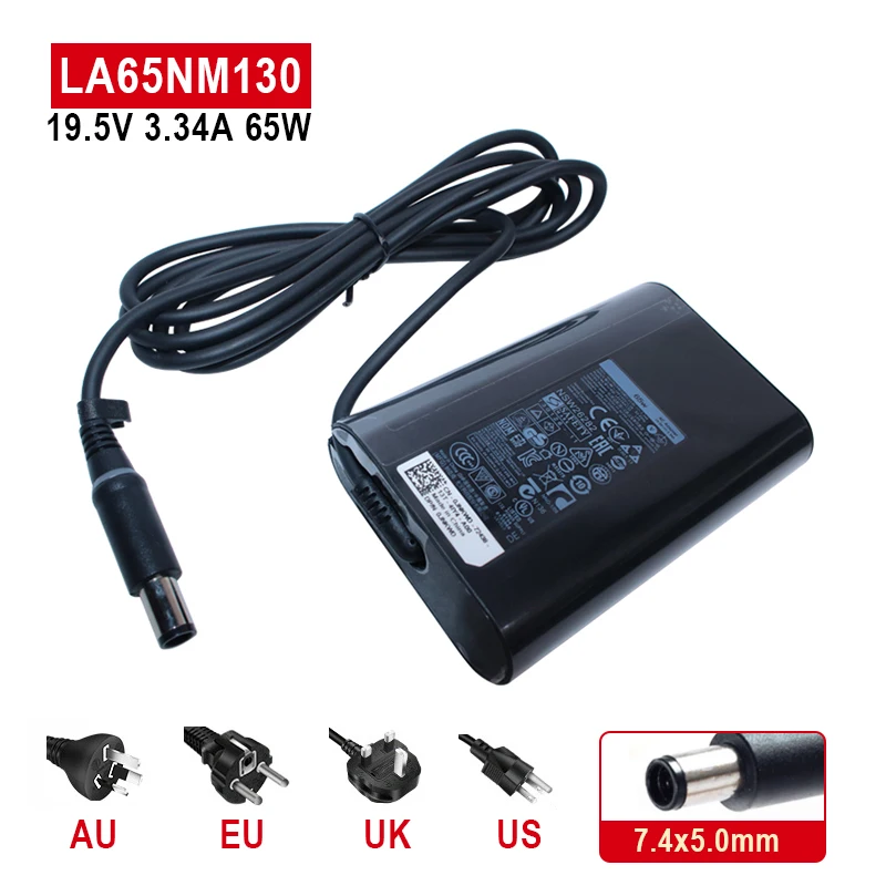 65W 19.5V 3.34A AC Adapter Charger For Dell Latitude E5250 E5440 E5450 E5540 E5550 E6420 E6430 E6440 E6500 HA65NM130 LA65NM130