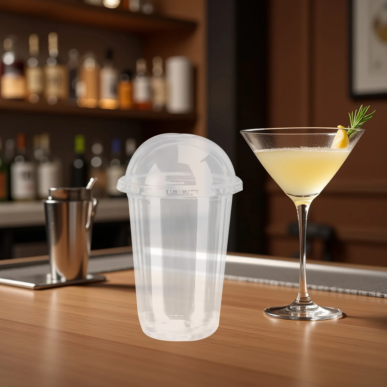 

40 шт., прозрачные стаканчики, многофункциональные одноразовые пластиковые стаканчики для сока с крышками, портативный аксессуар для напитков для чая с молоком