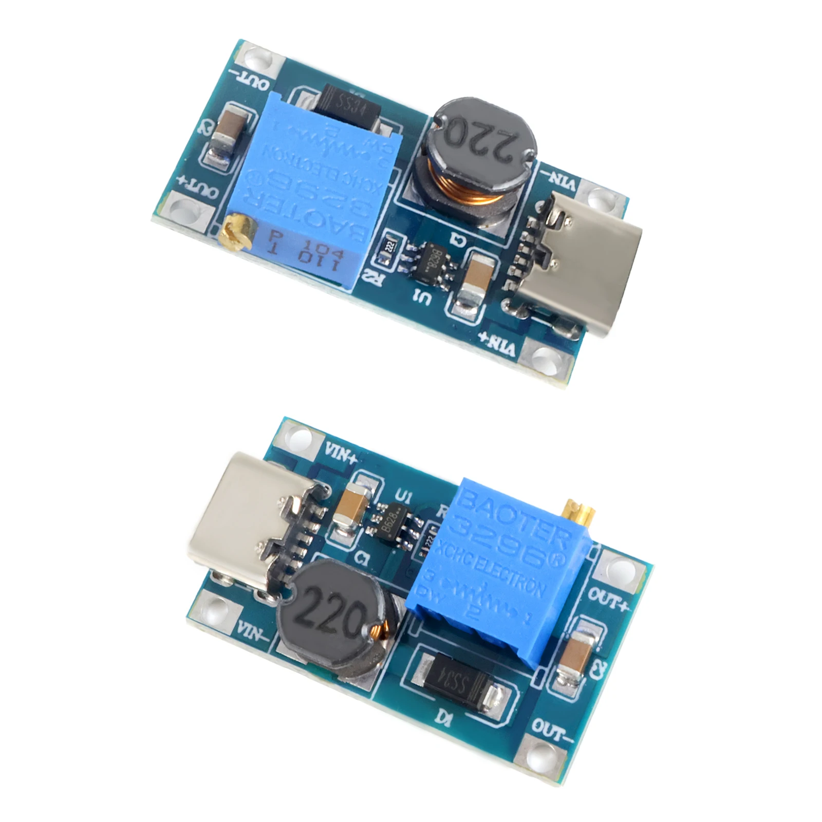 1-10pcs MT3608 DC-DC Step Up Converter 2V-24V to 5V-28V 2A Adjustable Boost Module Micro USB Type-C High Efficiency for Arduino view 6
