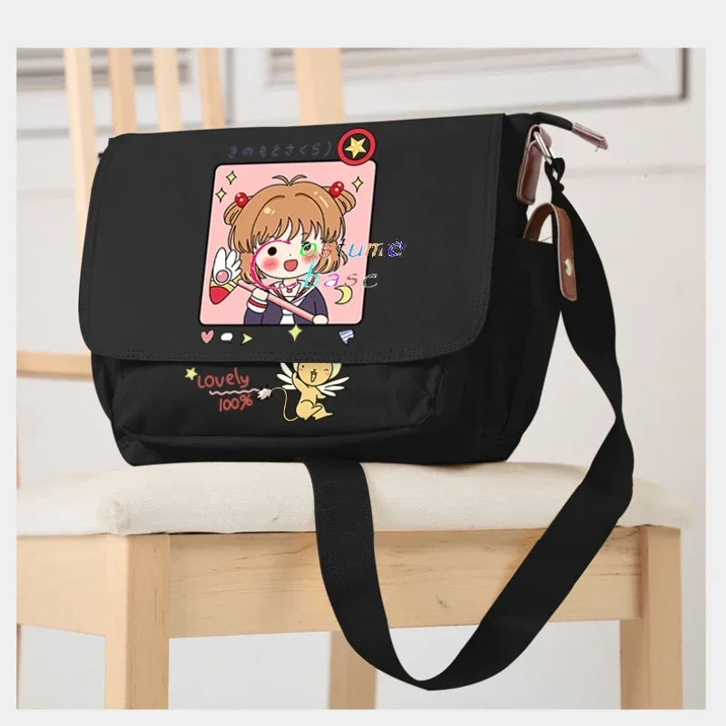 Anime Cardcaptor Sakura borsa a tracolla Satchel borse per libri borse da viaggio borsa per cartoni animati zaino per borse a tracolla per studenti