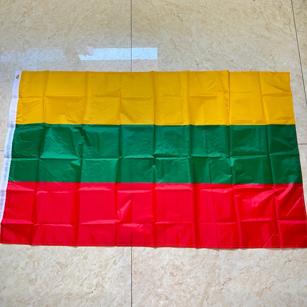 Lithuanian flag 90*150cm3x5FTS Polyester hanging Lithuania flag banner Outdoor interior decoration large flag