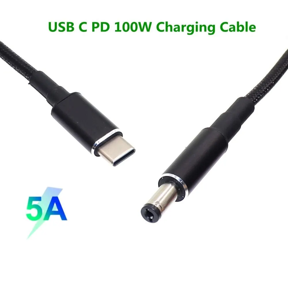 1,8 m USB 3.1 typu C do DC 5,5 * 2,1 MM PD Emulator Trigger Charge Cable, USB-C do 5521 100 W kabel 5A