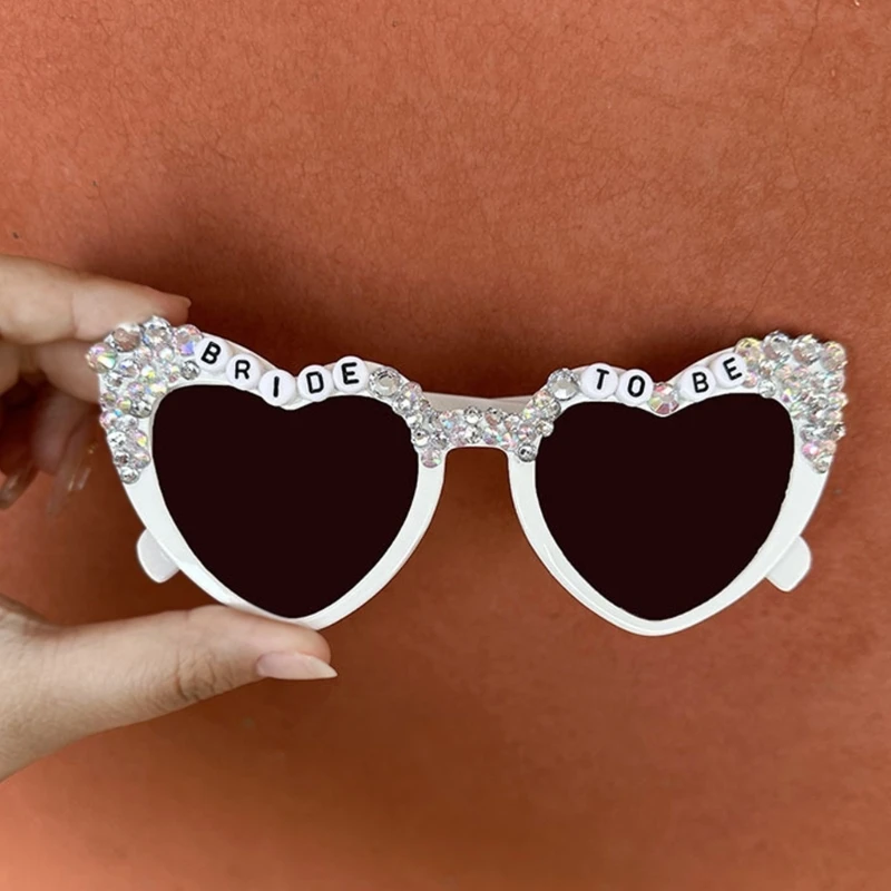 Bachelor Party Sunglasses Bride To Be Heart Frame Hangings Nose Glasses Drop Shipping