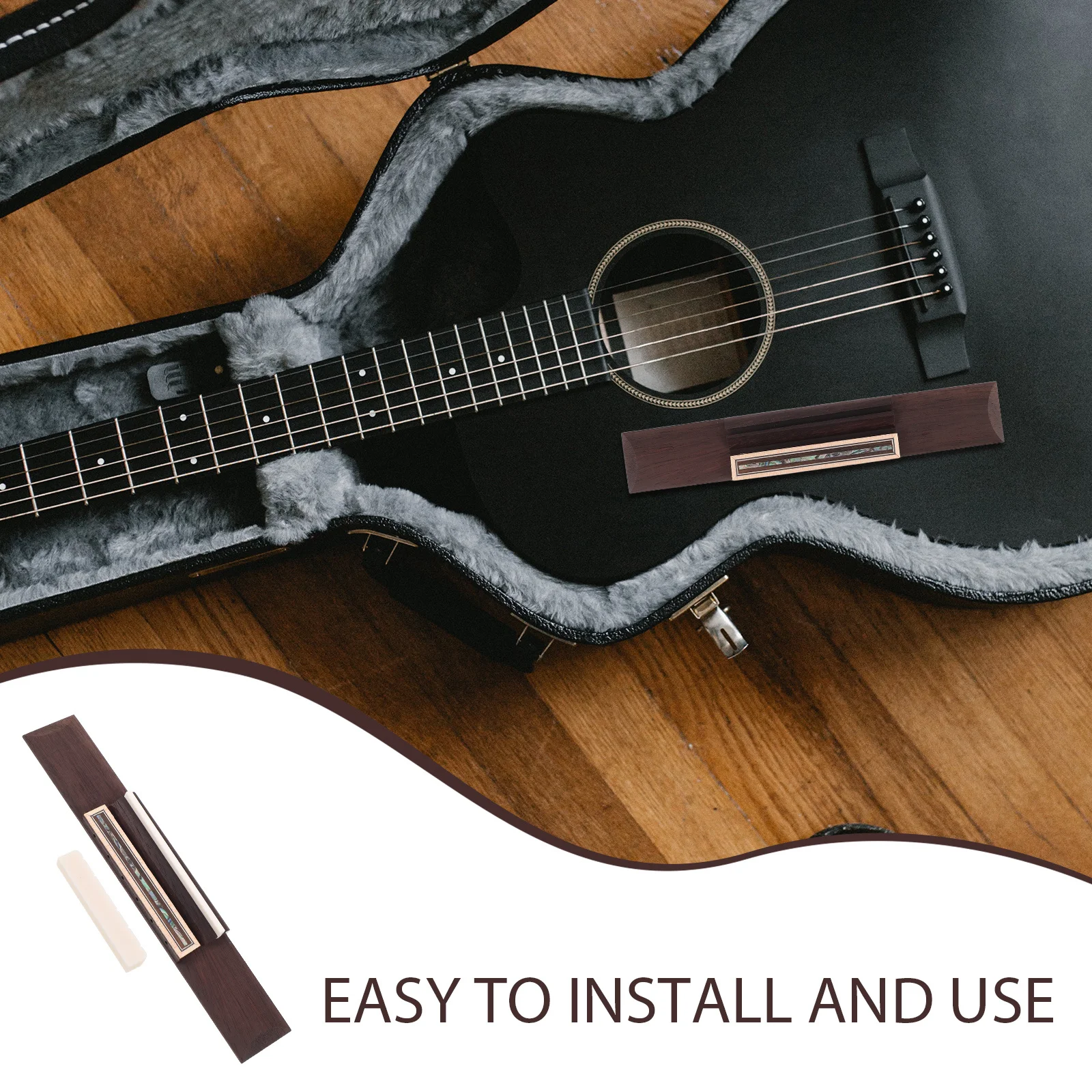 1 مجموعة اكسسوارات الغيتار الكلاسيكي روزوود جسر العظام السرج الجوز DIY إصلاح صيانة أجزاء صوت مستقر اللعب المريح