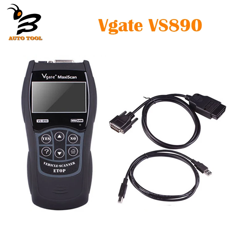 

Newest Vgate VS890 OBD2 Diagnostic Scanner Vgate SCAN Tool VS 890 CAN-BUS Multi-Languages Car Code Reader Better ELM32 Scan Tool