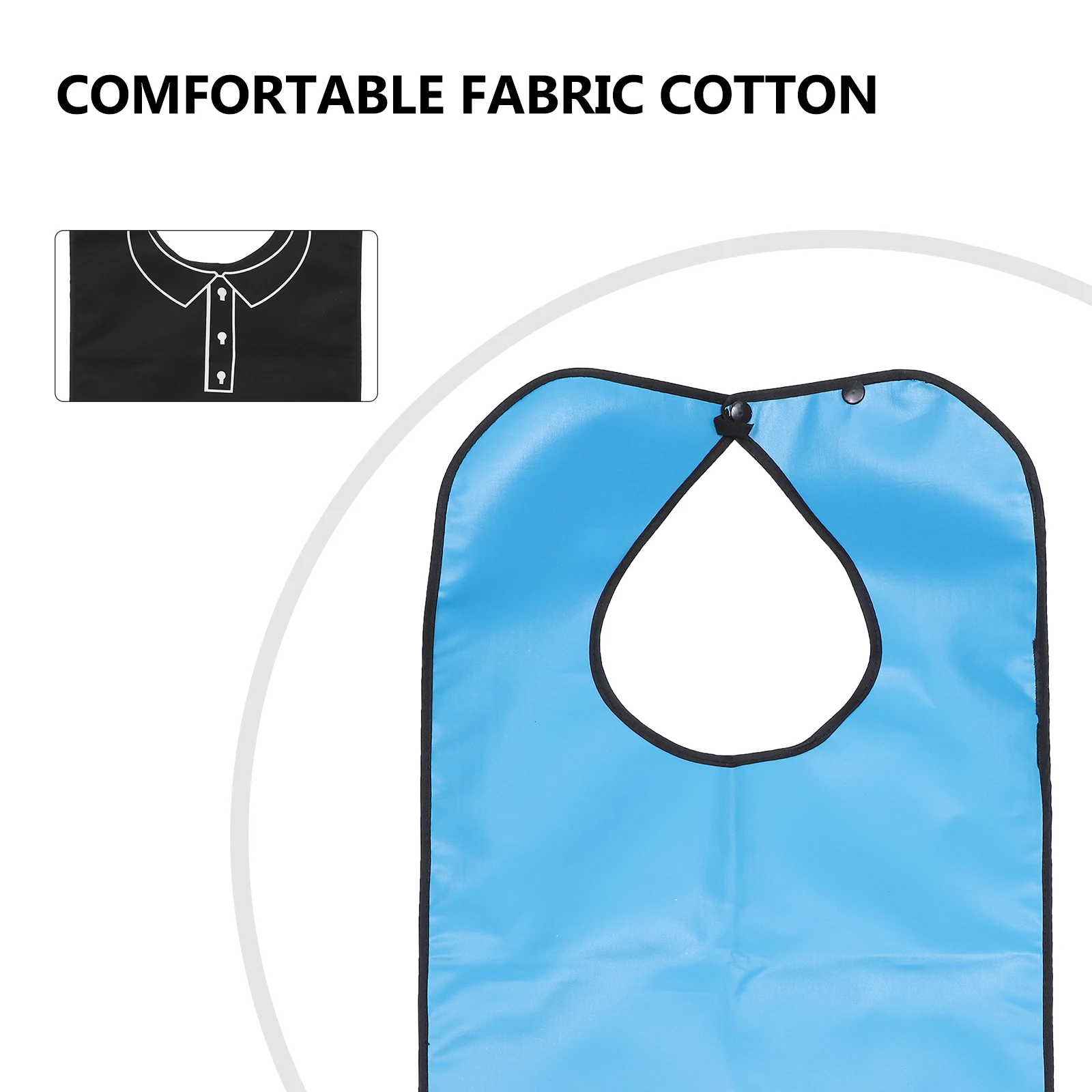 

2Pcs Portable Elders Bibs Waterproof Nursing Towels Comfortable Cotton Fabric Quick Absorbent Durable Anti-Oil Practical Use