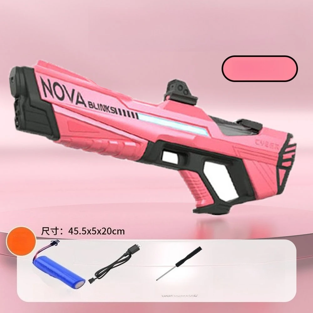 Pistola de água elétrica de grande capacidade automática com spray led blaster tiro pistola de água armas praia piscina brinquedos ao ar livre para crianças menino