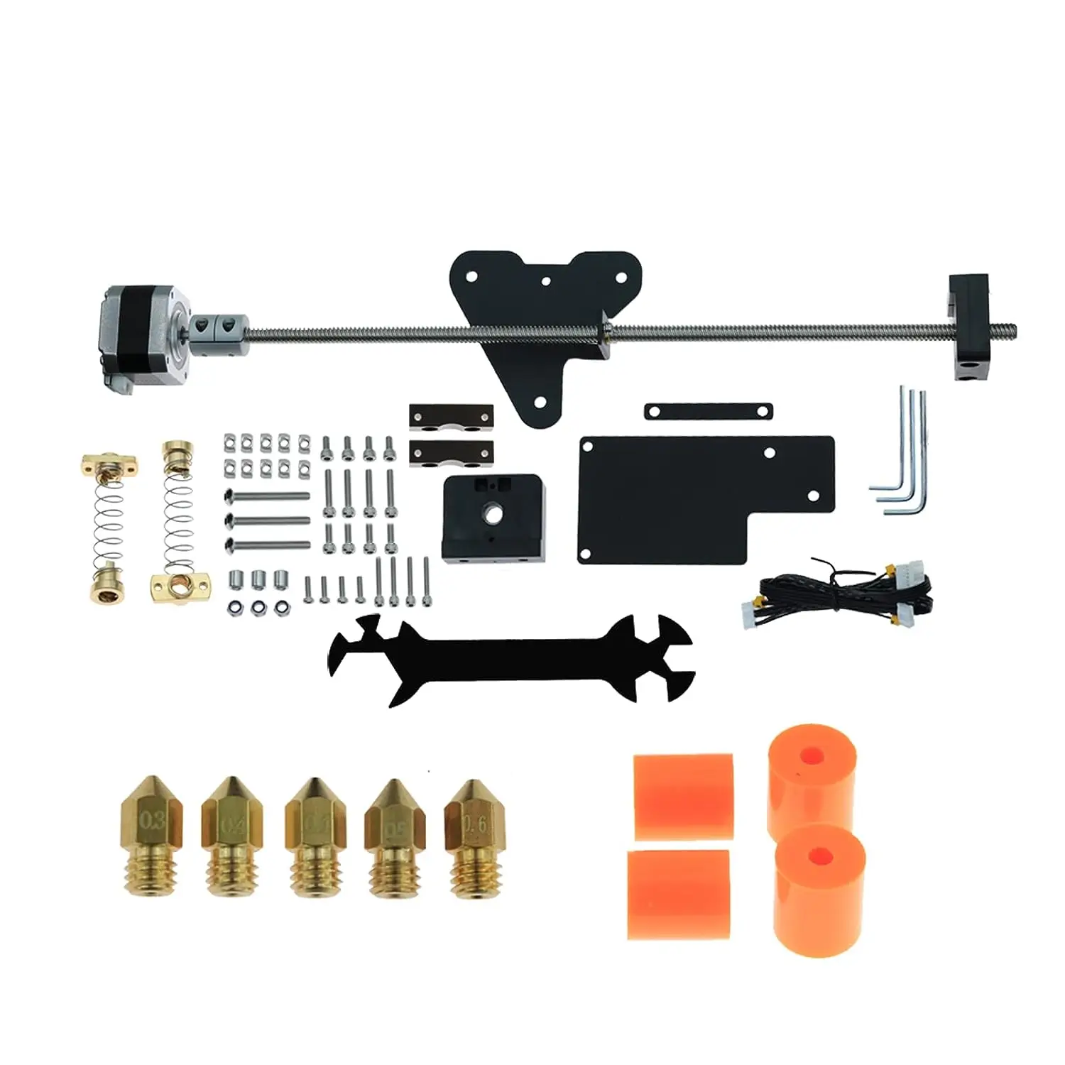 

Ender 3 Dual Z-axis Upgrade Kit with Lead Screw Stepper Motor Dual Z Axis Lead Screw Upgrade Kit for Ender 3 /Pro /V2 3D Printer