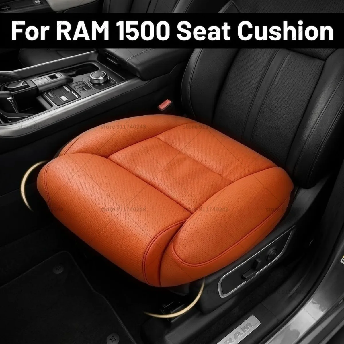 

Подушка-удлинитель для ног в автомобиль Ram, подушка для поддержки бедер, из пены с эффектом памяти, кожаная, аксессуар для интерьера автомобиля