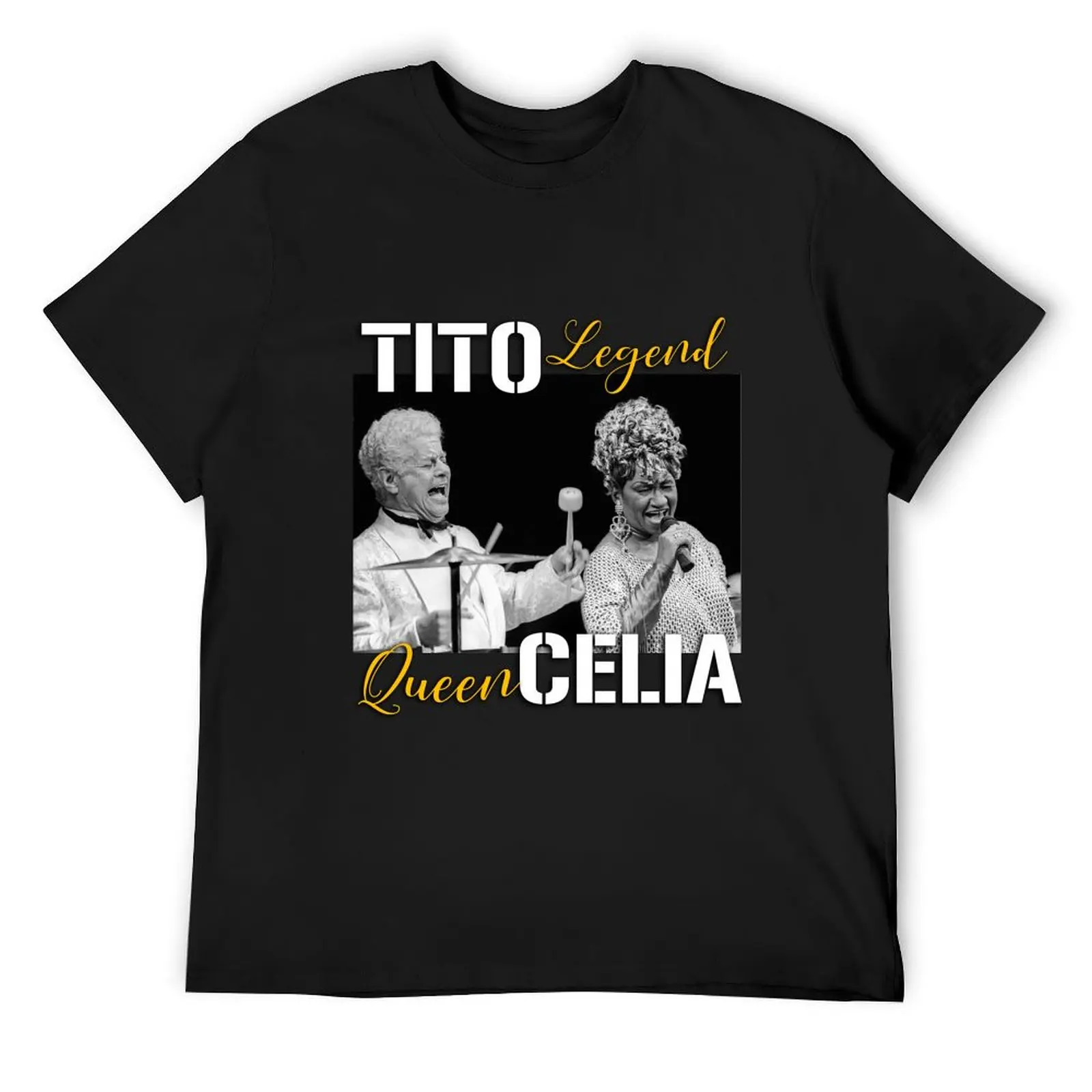 Tito Puente Legend Celia Cruz Queen T-Shirt quick drying shirts graphic tee vintage t shirts men clothes