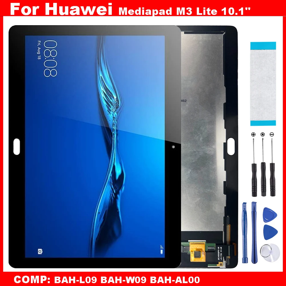 

AAA For Huawei Mediapad M3 Lite 10.1" BAH-L09 BAH-AL00 BAH-W09 LCD Display Touch Screen Digitizer Glass Assembly Repair Parts