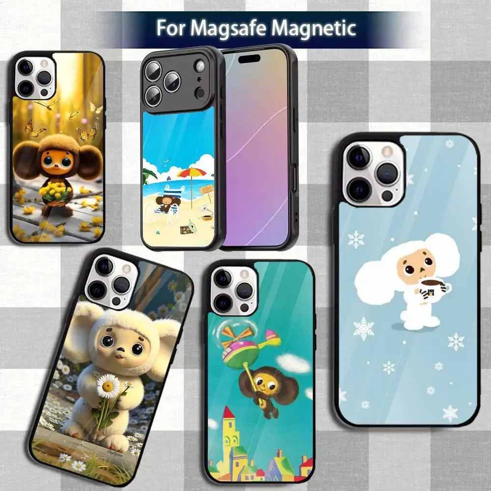 

CartoonS cool C-Cheburashka Phone Case For iPhone 13,12,15,17,11,16,14,Pro,Max,Plus,Mini,Magsafe,Magnetic Wireless Charging Case
