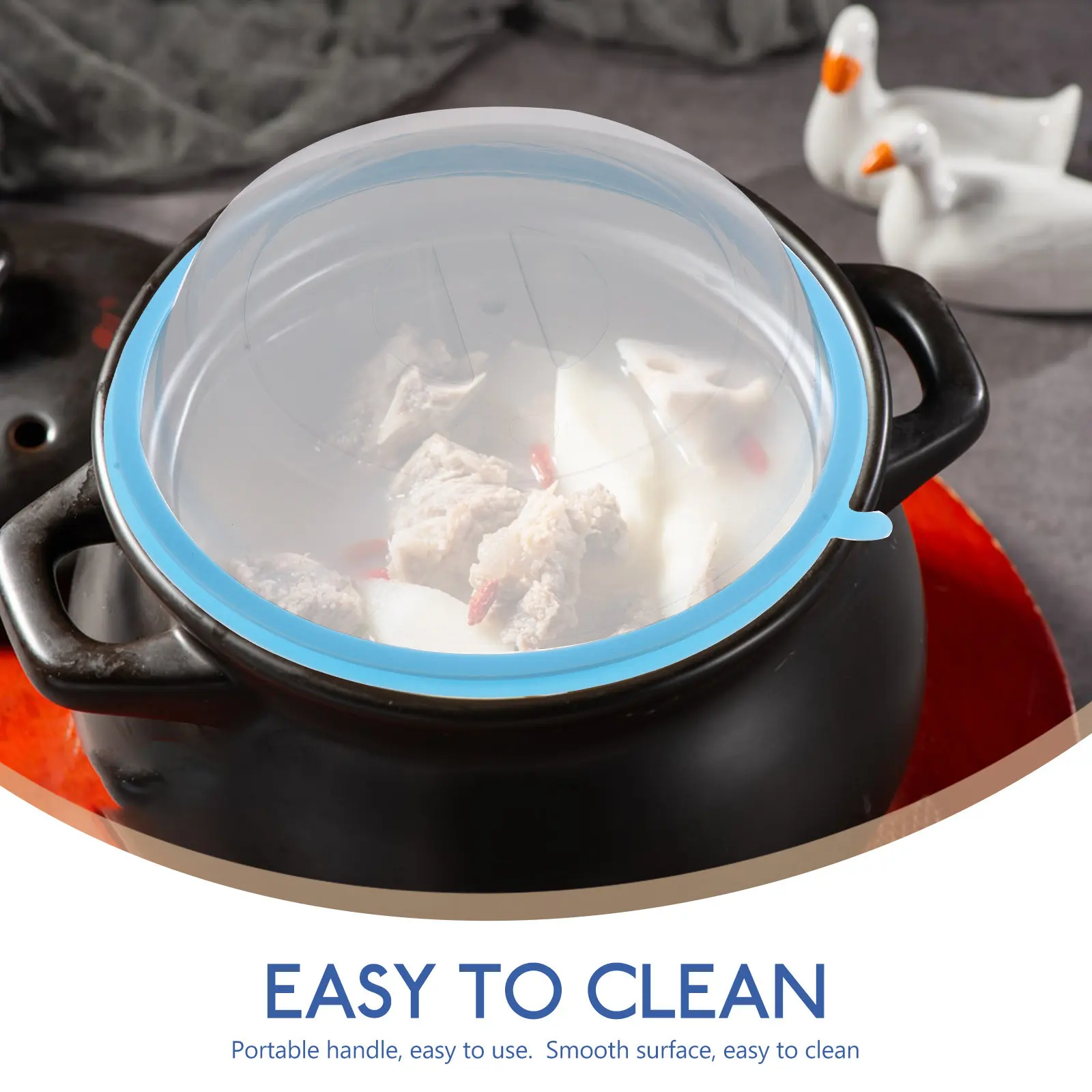 4pcs PP Food Covers – Microwave Safe, Refrigerator Friendly, Dust & Insect Proof Fresh-Keeping Lids