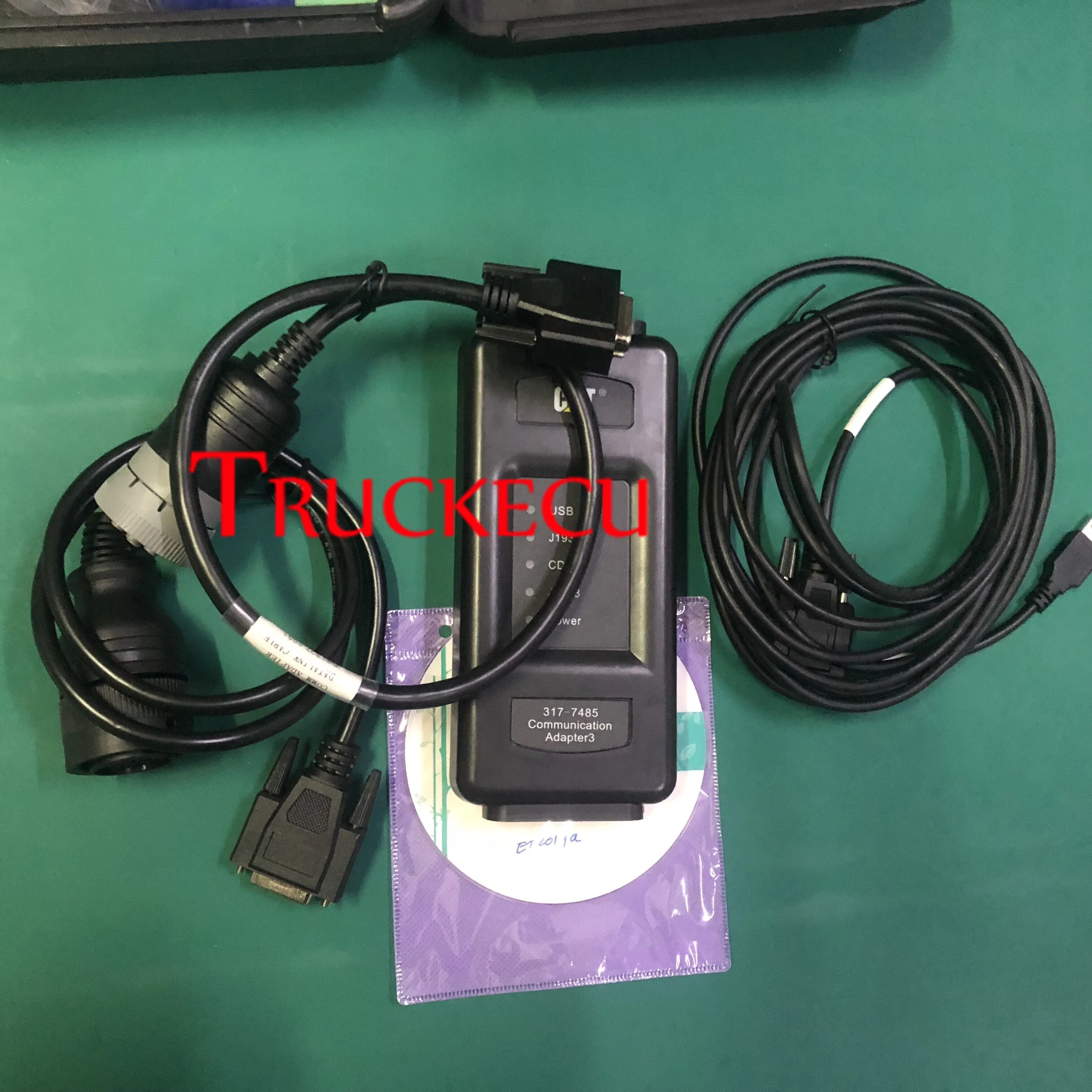 ET adaptor III 317-7485 ET3 Communication Adapter+CATET+CATSIS+flash training software+Thoughbook CF19 laptop truck Diagnostic