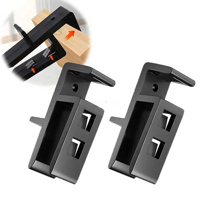 15-20mm Wardrobe Closing Board Clip New Buckle Design Woodworking Cabinet Board Install Closing Fixing Clip Closing Fixed Clamp