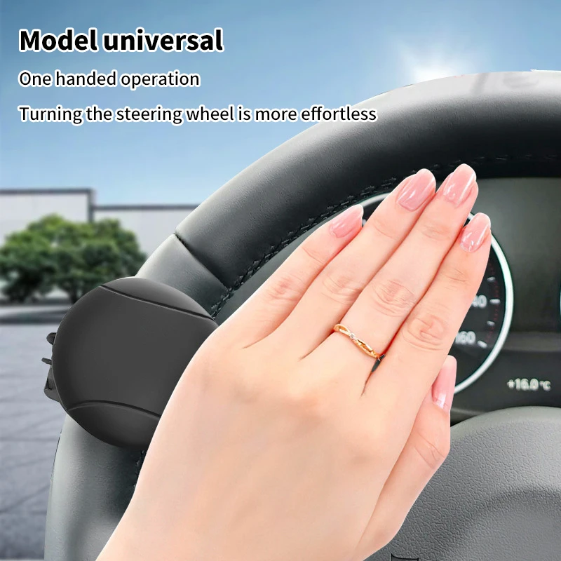 Universal Auto Volante Spinner Knob, Esforço Saving, One-Hand Steering Boosters, Rotação de 360 graus, Acessórios de carro antiderrapante