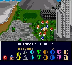 16bits PC Engine HU-CARD : SPIN PAIR ( Versi Jepang!! )