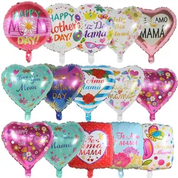 10pcs 18inch Heart Shape Spanish Happy Motherâs Day Foil Helium Balloons Happy Motherâs Day Mom Birthday Party Decorations Gifts