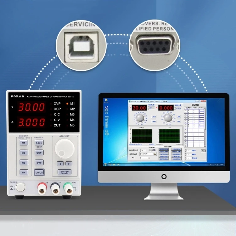 

KA3003D 30V 3A Constant Voltage Linear Lab LED Digital Programable Regulator Adjustable DC Power Supply