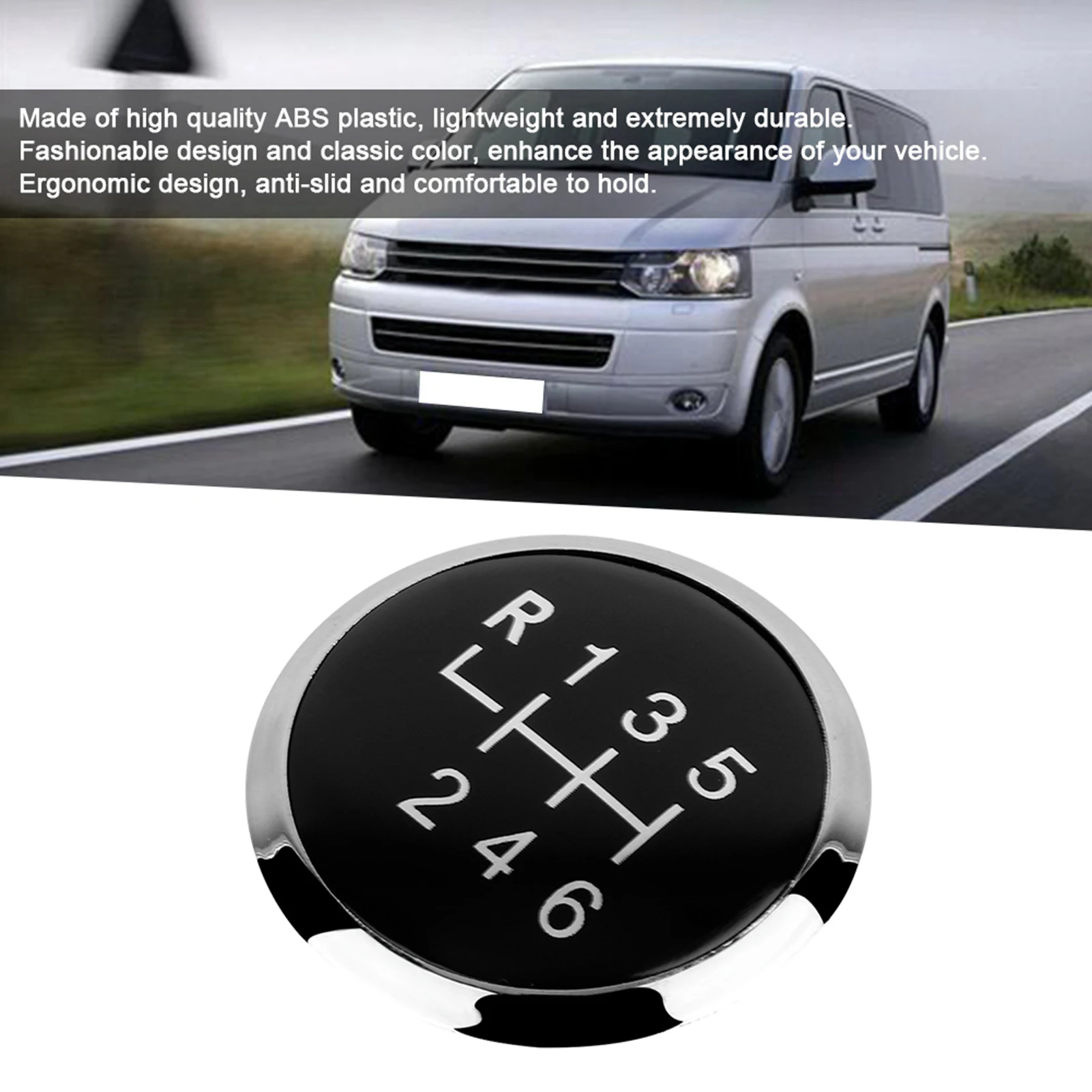 

6 Speed Gear Knob Car 6 Speed Gear Shift Knob Stick Cover Emblem Badge Trim for T5 T5.1 Gp 2003-2011 Gear Knob Cover