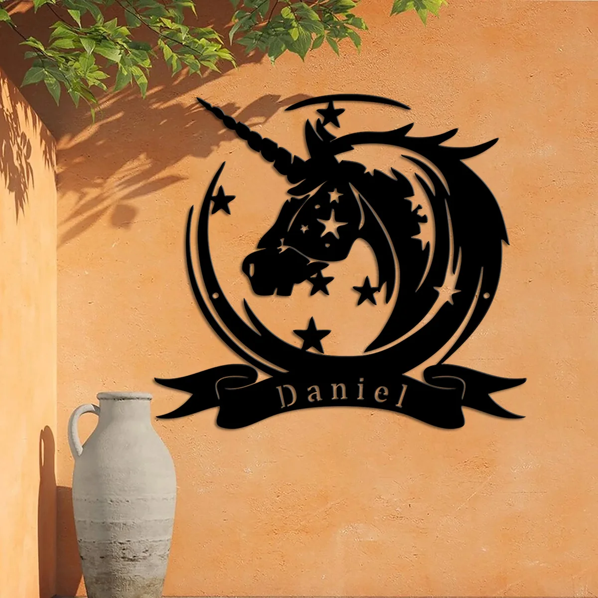 

Custom horse Metal Wall Art, Personalized Horse Name Sign Decoration For Room, Home Decor, Custom, Horse Lover Gift