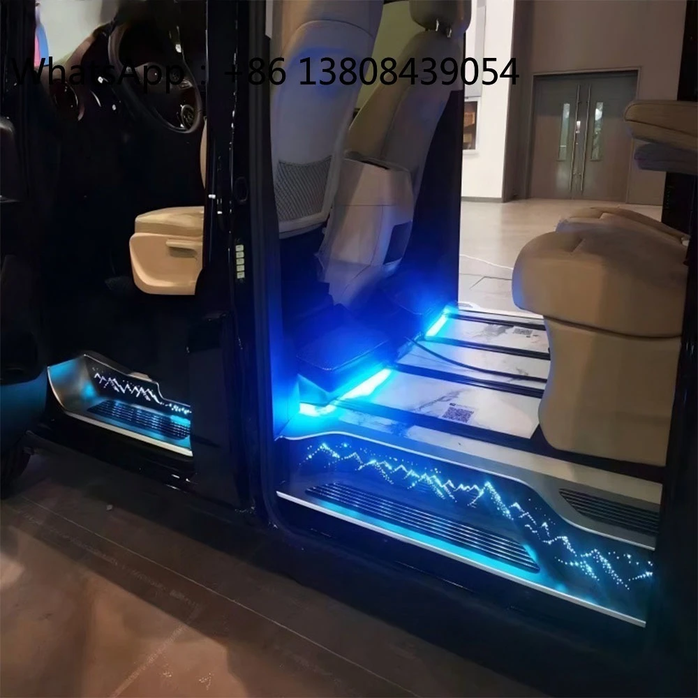 

Роскошные индивидуальные аксессуары для тюнинга авто: подсветка дверных порогов для Mercedes-Benz Vito