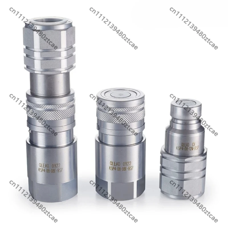 Flat Face Hydraulic Quick Coupling KSP4 for Skid Steer Loader Sanitation Equipment Injection Mould Use