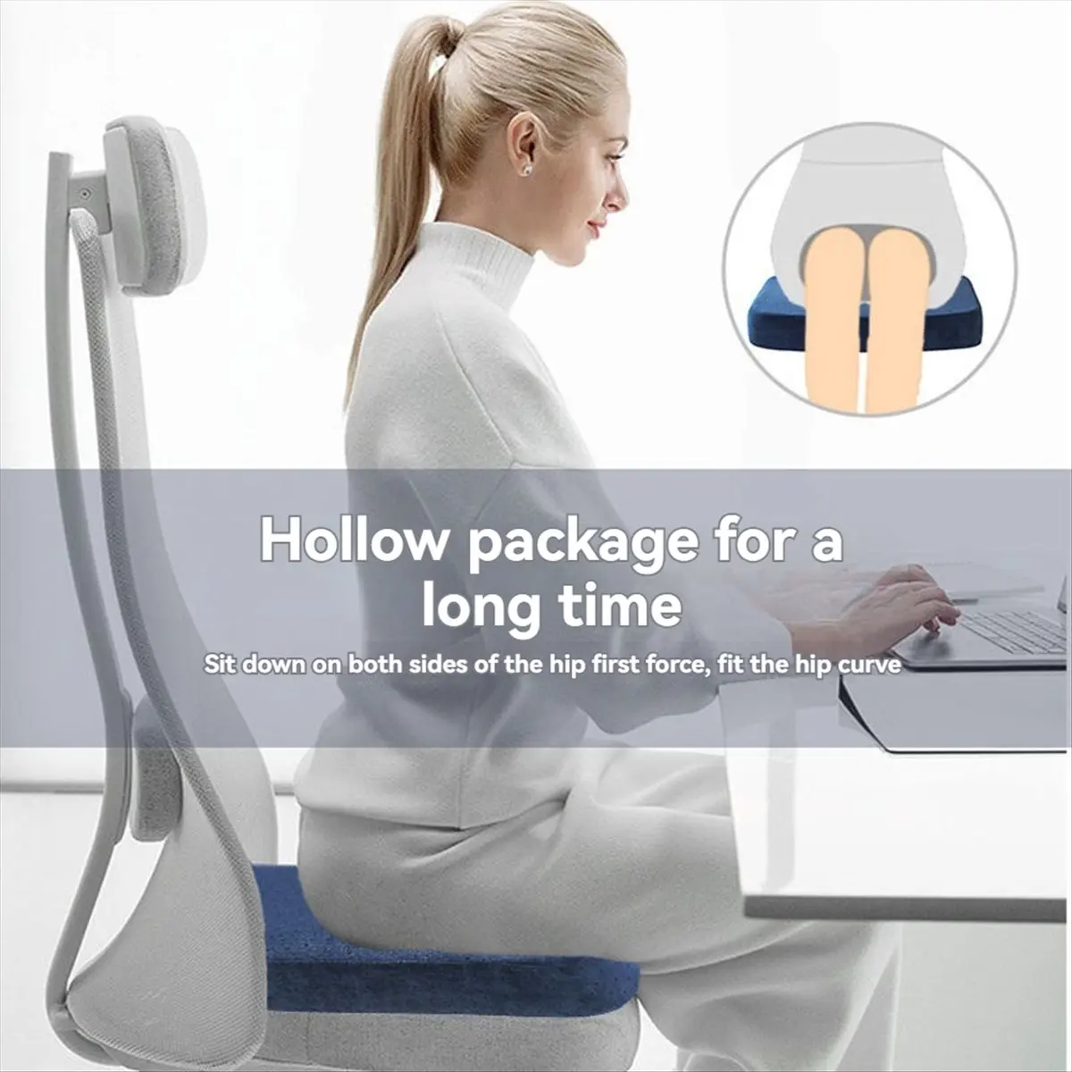 Latest ABBQ-Ergonomic Memory Foam Cushion Car Seat Cushion Anti Hemorrhoid Cushion Chair Cushion Memory Foam Cushion
