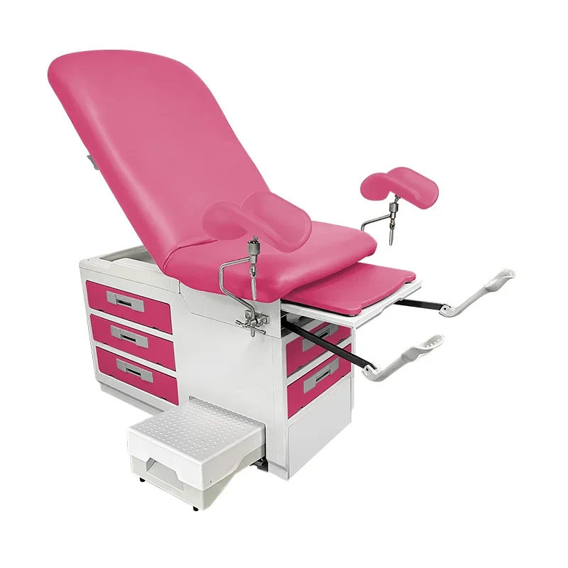 Luxury Multifunction Medical Examination Table Hospital Gynecology Exam Chair Bed With Drawer