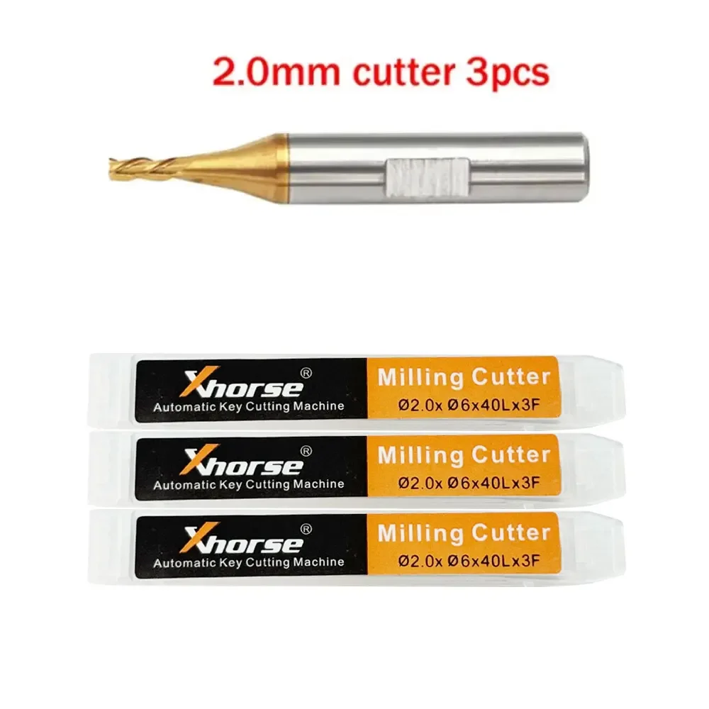 Milling Cutter Probe 1.0mm 1.5mm 2.0mm 2.5mm for Xhorse CONDOR XC MINI Plus Dolphin XP-005 XP-007 Key Cutting Machine