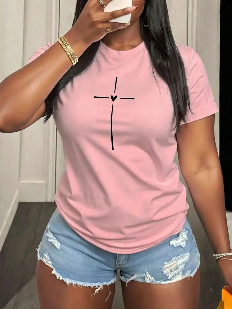 2026 Fashion New Arrival Women Casual Fitted Short Sleeve T‑Shirt Basic Solid Tops Ideal For Spring Summer Daily Wear And Going Out