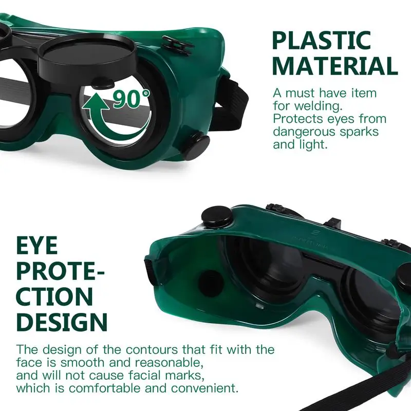Gafas protectoras antideslumbrantes para soldar, lentes de seguridad abatibles hacia arriba, accesorios de soldadura
