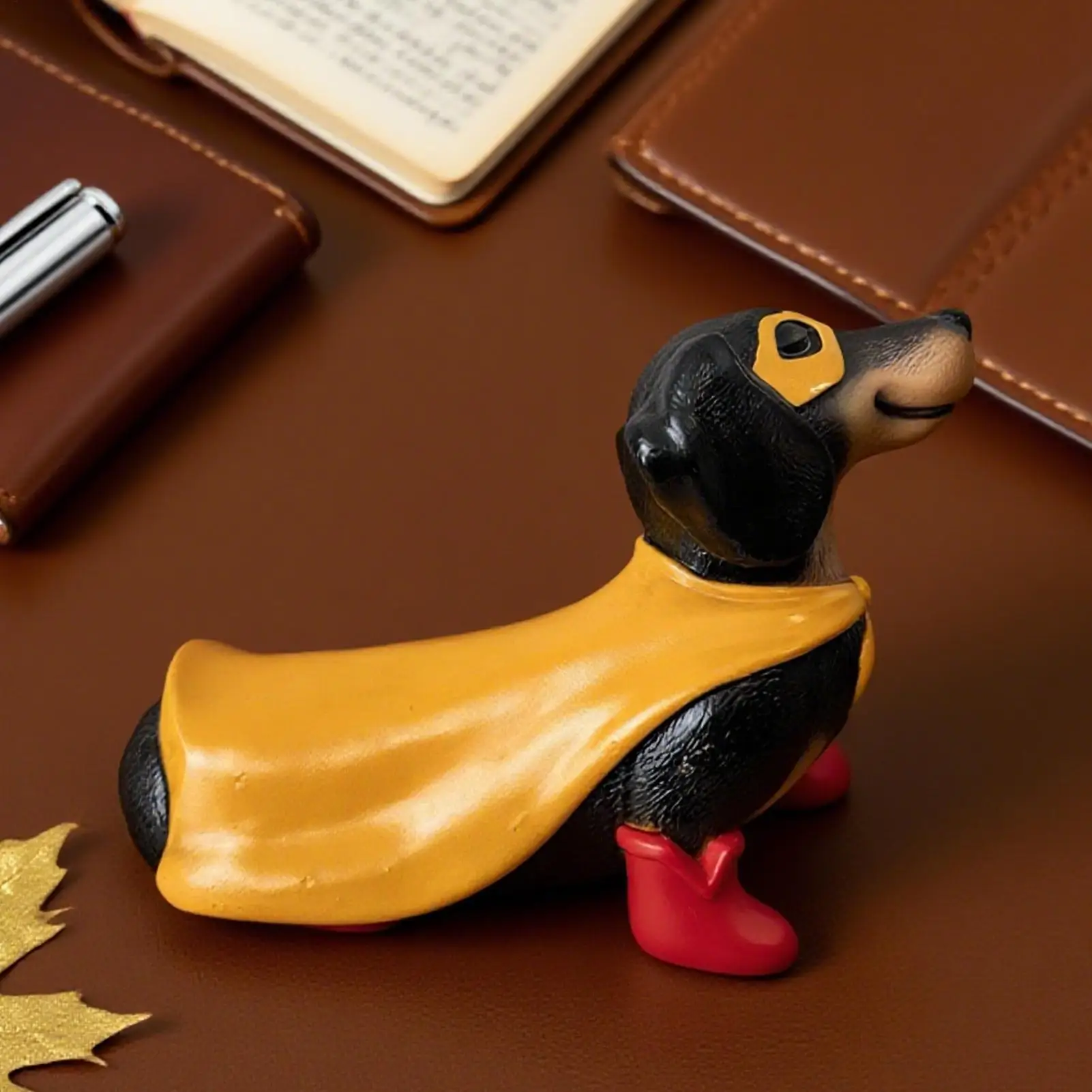 

Dog Statues Halloween Resin Dog Decorations for Home with Light Decorative Ornament for Room Shelf Desk Yard Garden Centerpiece