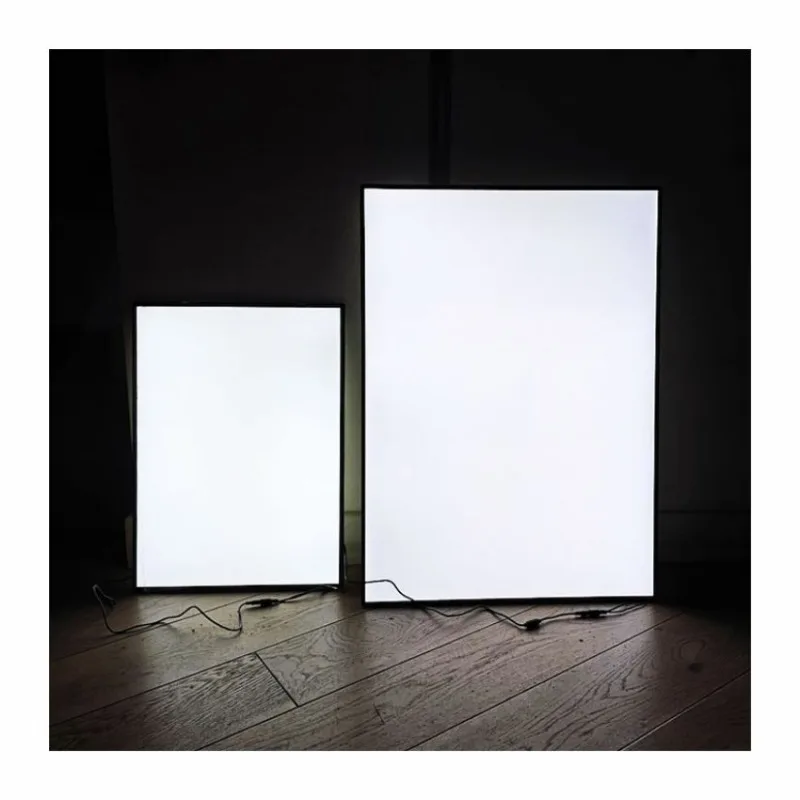 Wholesale LED advertising light box Aluminum frame Tempered glass Ultra-thin light box Restaurant menu display