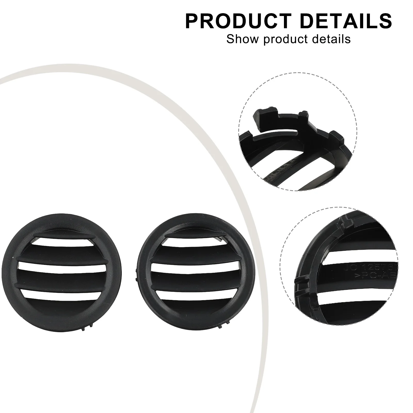 Car Repair AC Vent Replacement Direct Replacement Vent Easy Installation Plastic Construction Quality Materials