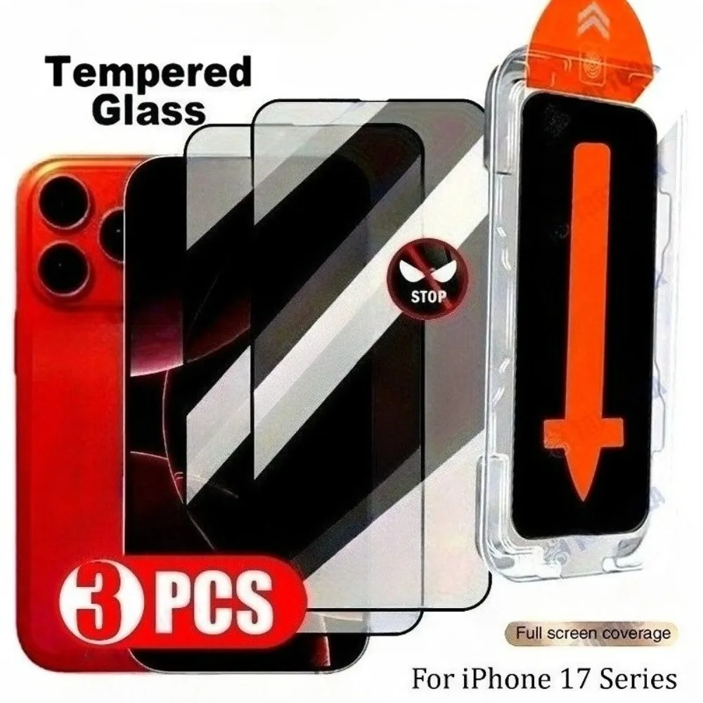 

3Pcs Anti Spy Hydrogel Film for iPhone 17 16 14 15 Pro Max 16e Air 15 14 Plus 13 12 11 Pro XR XS Max Full Cover Screen Protector