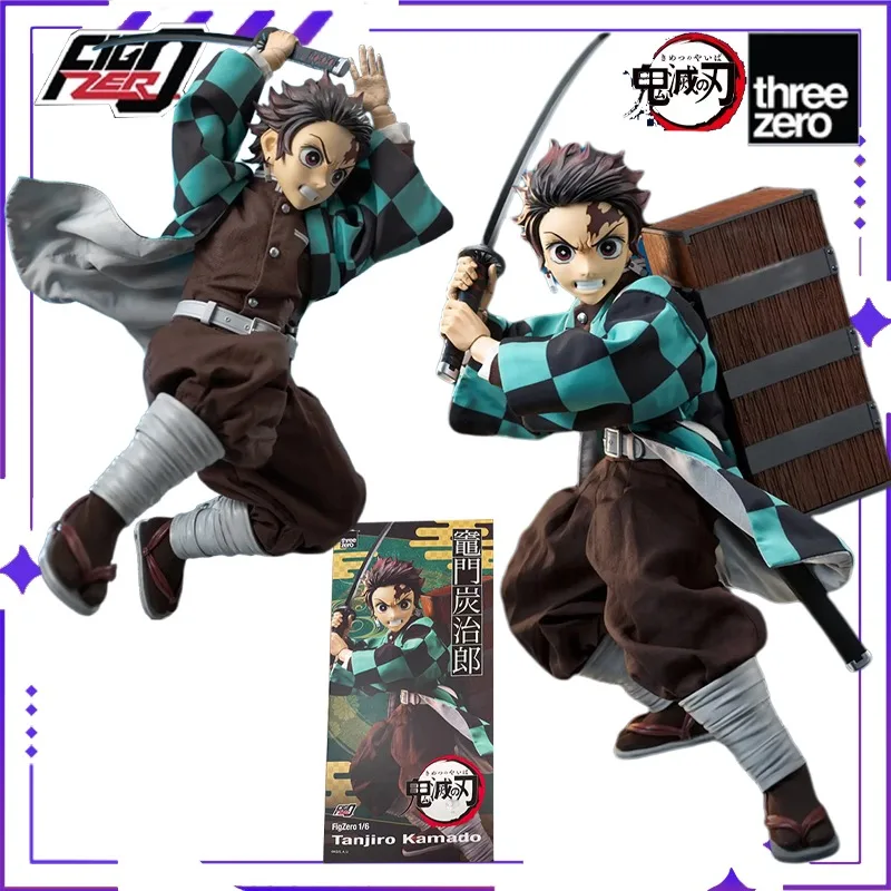 

In Stock Threezero Original "Demon Slayer Blade" FigZero 1/6 Kitchen Door Tanjiro Anime Finished Product Movable Doll Model Gift