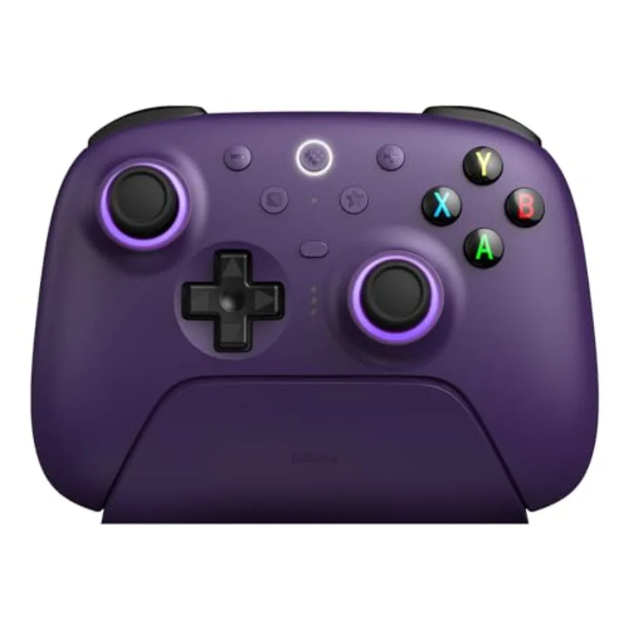 Gaming Controller with TMR Joysticks Switchable Hall Effect/Tactile Triggers 8Speed Wireless Tech Charging Dock RGB Fire Ring f