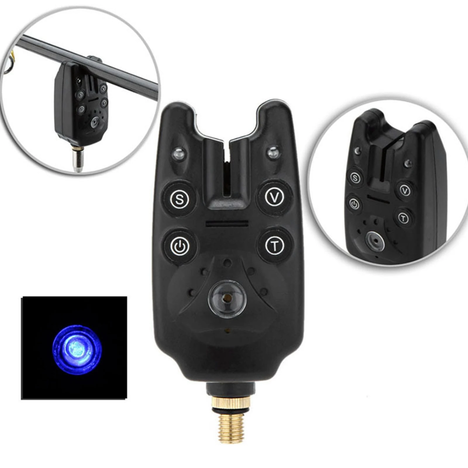 チェーンアラートスインガー釣り用バイトアラームとチェーンアラートスインガーセットLEDインジケーターアラート釣り用スインガー（ボックス付き）