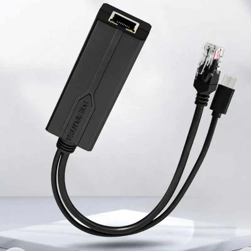 

L4MA USB C POE Splitter USB C POE Separator,Efficient 48V to 5V Conversion for Low Voltages Gadgets Power Converters