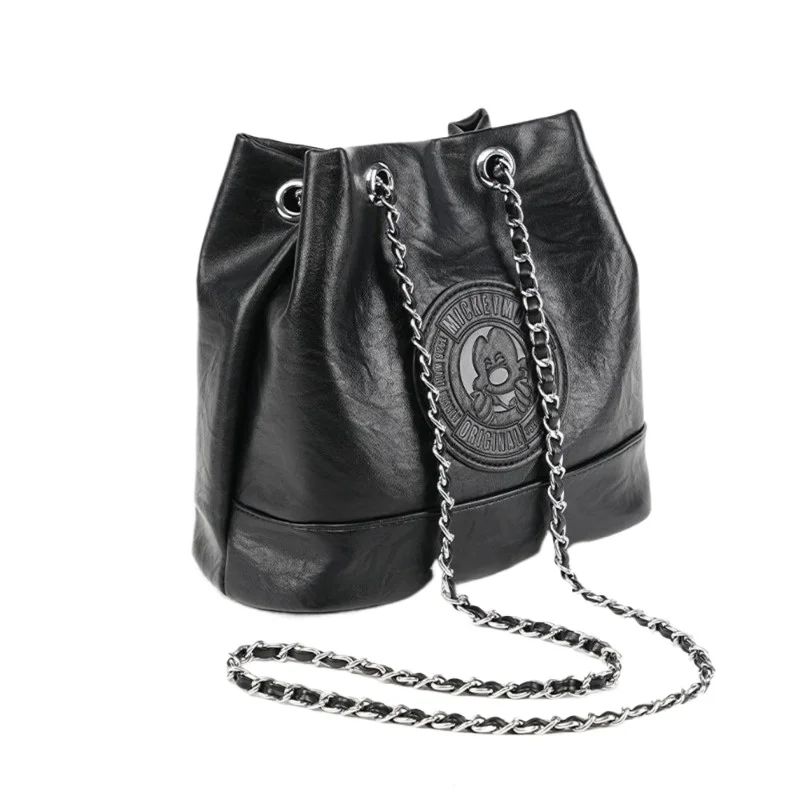 

Mickey Mouse Bucket Backpack Fashion Cute Trendy Unique Women Casual Daypack Stylish Rucksack